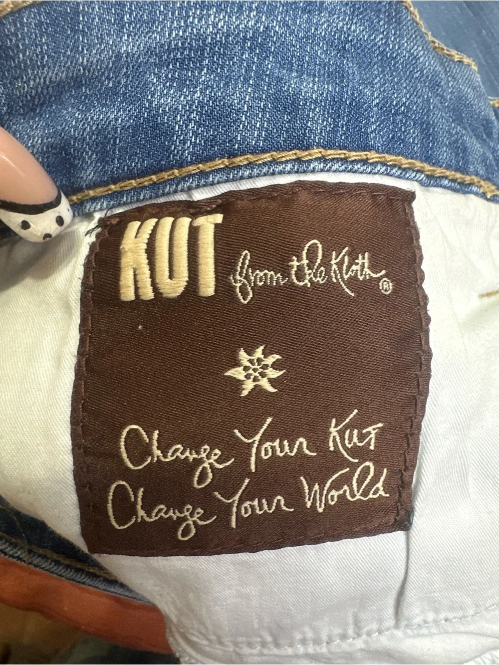 Kut from the Kloth Flare Jeans Womens 8 Y2K Bootcut Stretch 32x33 - Picture 9 of 10